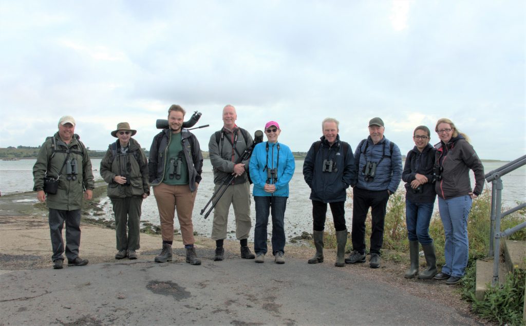 Surrey Bird Club group at Oare Marshes